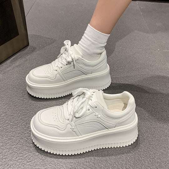 Damen Sneakers mit dickem Plateau und atmungsaktivem Obermaterial EB