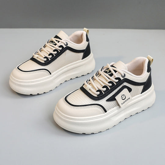 Damen Modische Sneakers mit atmungsaktiver Mesh-Oberfläche und dämpfendem Sohlenprofil EB
