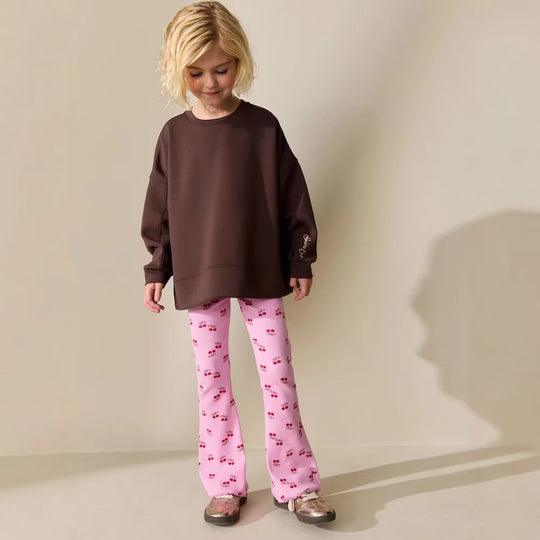 Mädchen Leggings mit fröhlichem Kirschmotiv EB