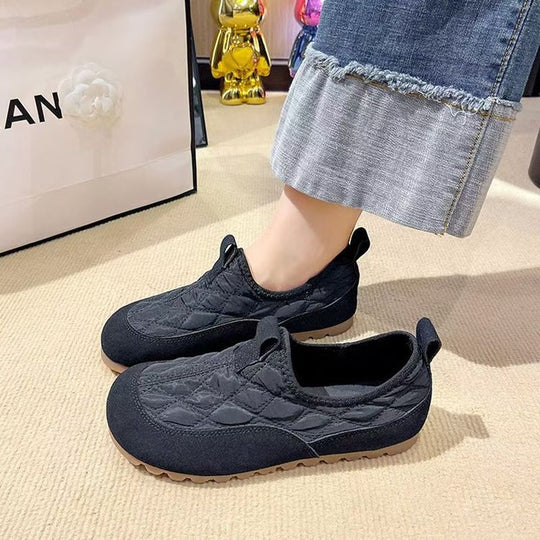 Damen Bequeme Slip-On Schuhe mit rutschfester Sohle und atmungsaktiver Obermaterial EB
