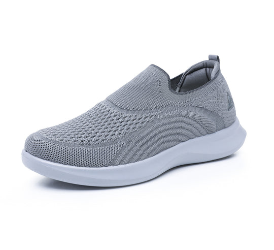Damen Slip-On Sneakers mit atmungsaktivem Strick-Obermaterial EB