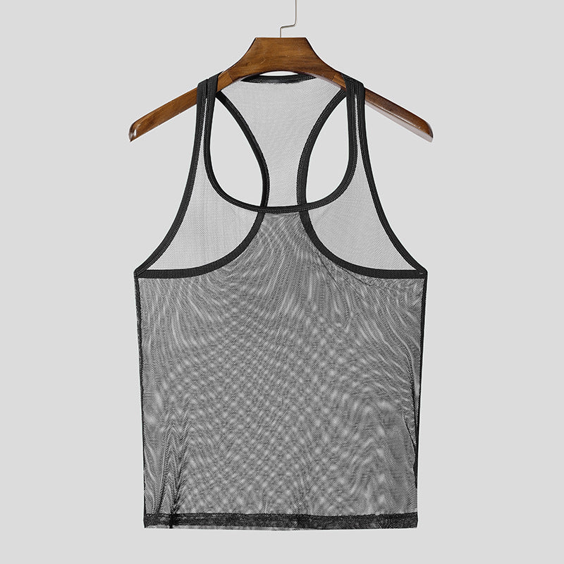 Herren Atmungsaktives Sport-Tanktop mit Racerback-Design EB