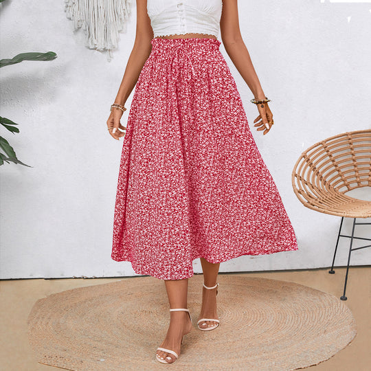 Damen Maxirock mit floralem Muster EB