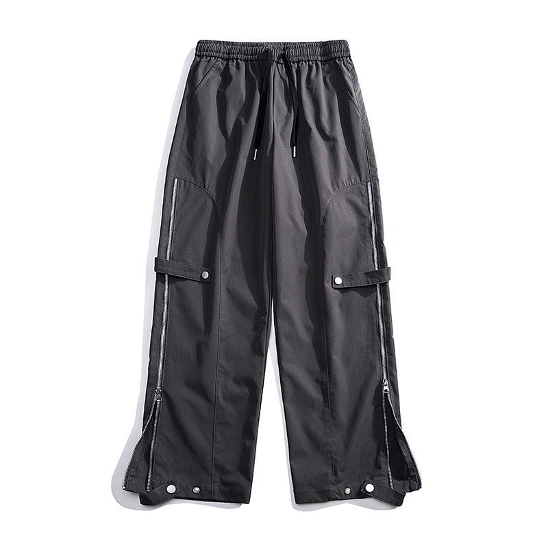 Damen moderne Cargo-Hose mit Reißverschluss und praktischen Taschen EB