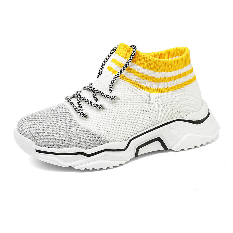Damen Strick-Sneaker mit elastischem Kragen und atmungsaktiver Obermaterialstruktur EB
