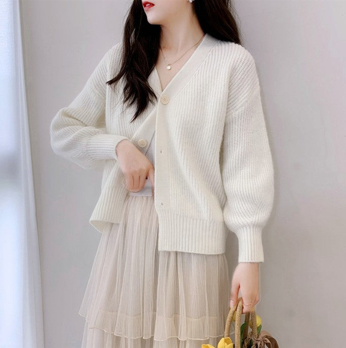 Damen Lässiger Strickcardigan EB