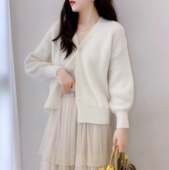 Damen Lässiger Strickcardigan EB