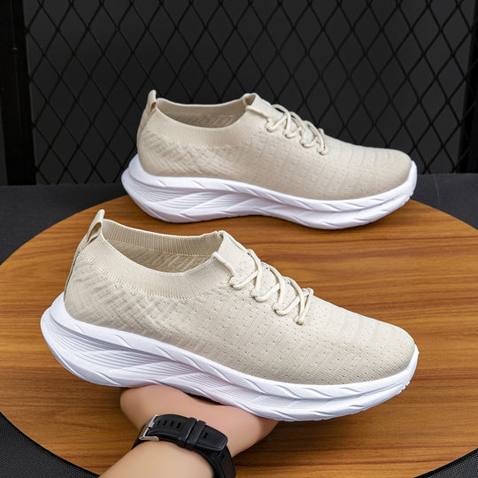 Damen Slip-On Laufschuhe mit flexiblem Strickoberteil und rutschfester Sohle EB