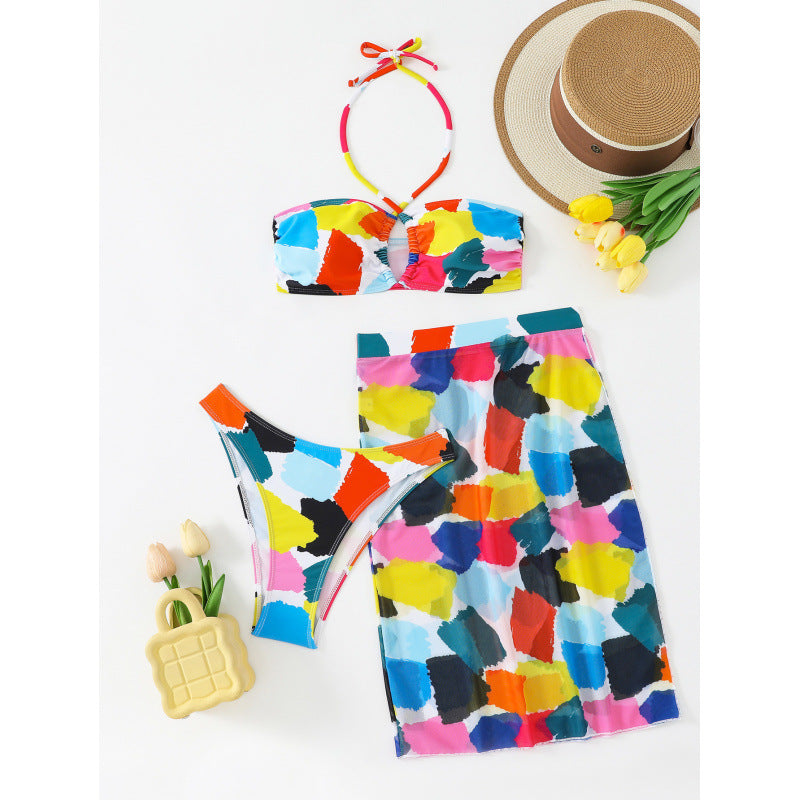Damen Bikiniset mit verführerischem Wickelrock EB