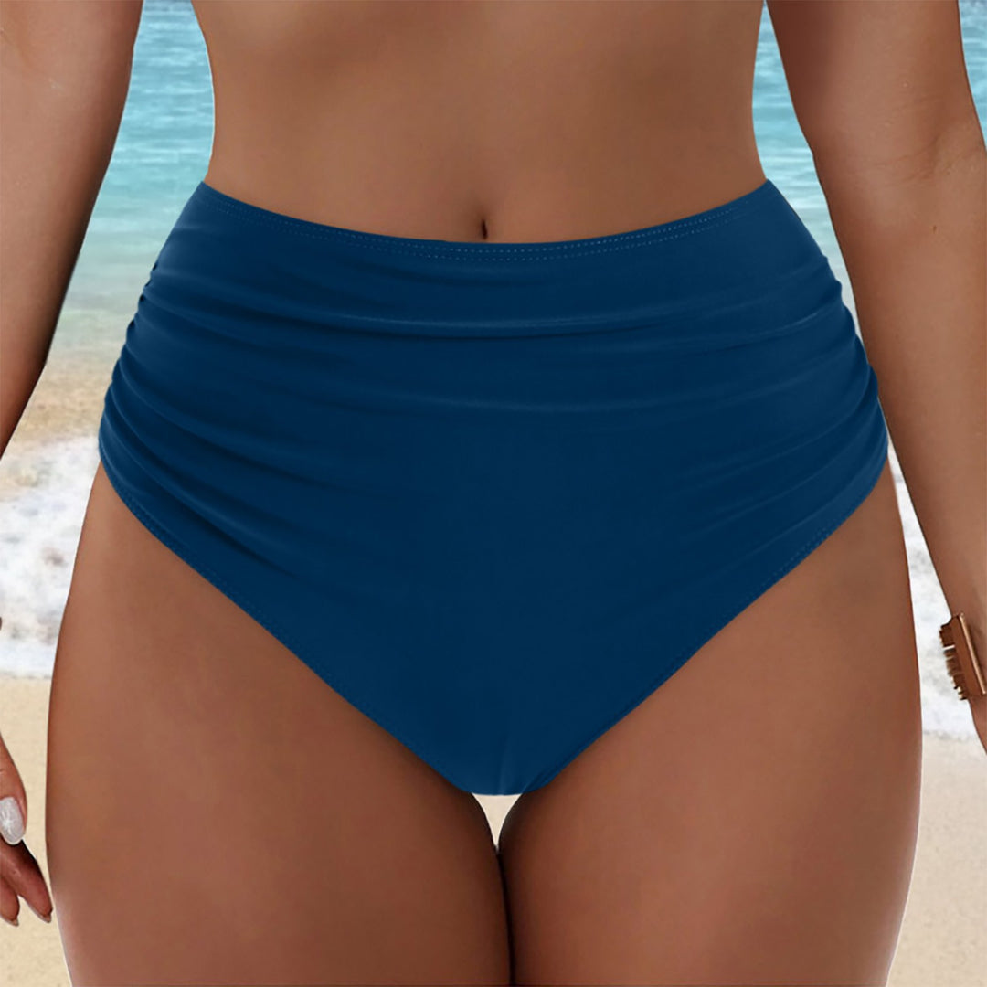 Damen Hochgeschnittenes Bikini-Höschen mit Rüschendetails EB