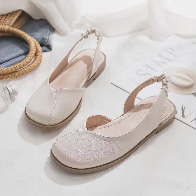 Damen Komfortable Ballerinas mit elastischem Fersenbereich EB