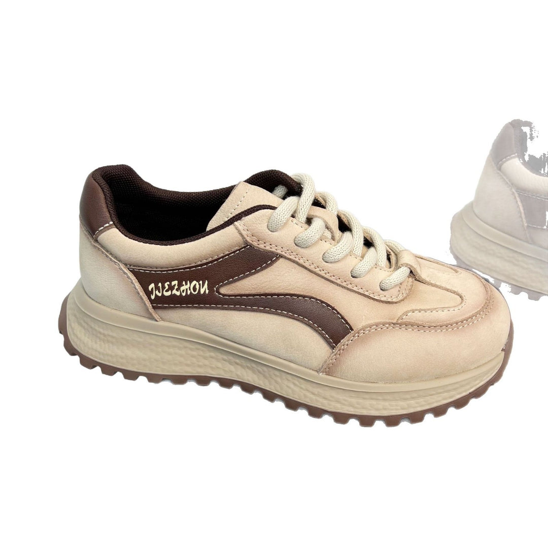 Damen Komfortable Sneakers mit robustem Sohlenprofil und atmungsaktiver Obermaterialstruktur EB