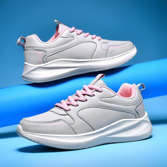 Damen Sportliche Schnür-Sneaker mit dämpfender Sohle und atmungsaktiver Konstruktion EB