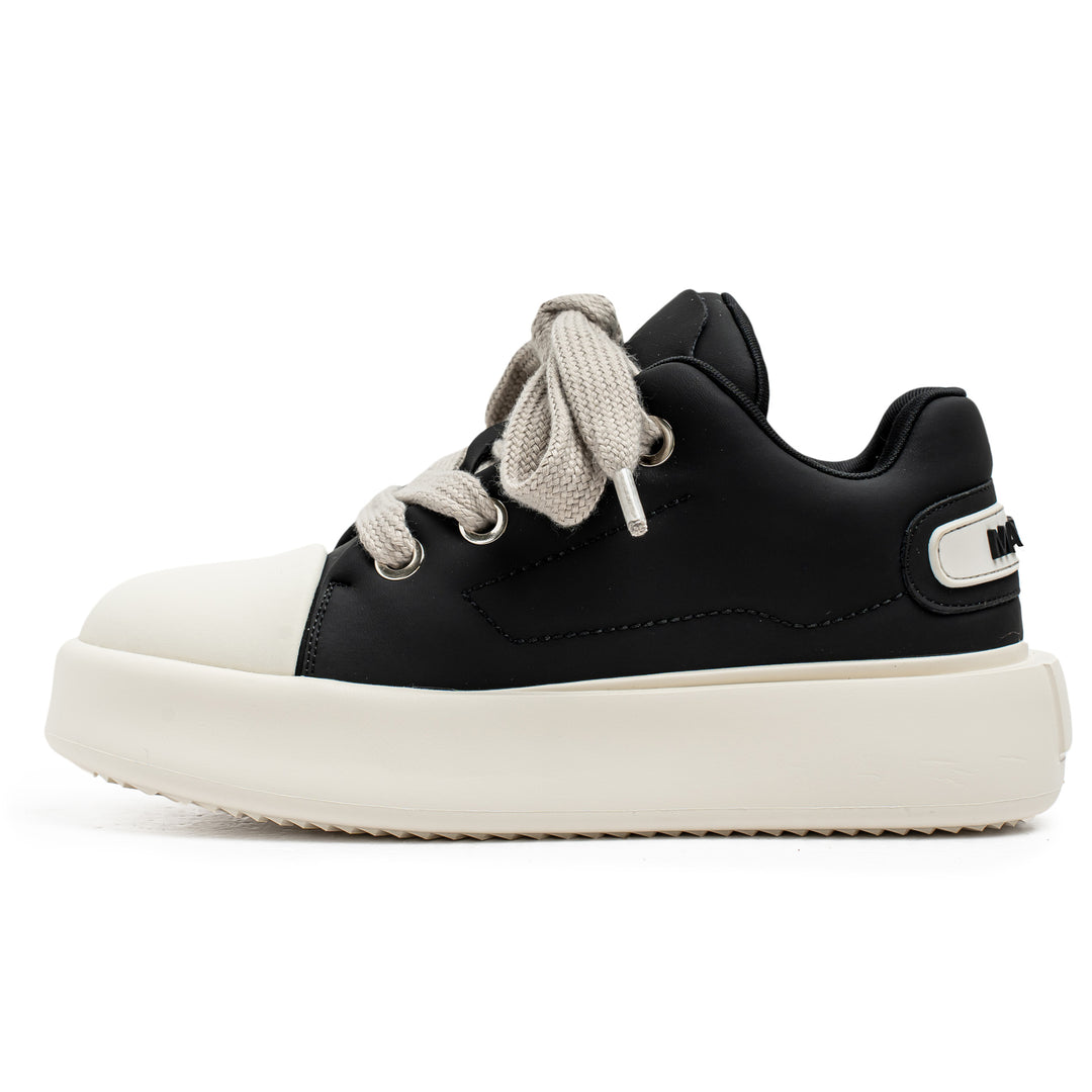 Damen Sneaker mit dicker Laufsohle und modischem Obermaterial EB
