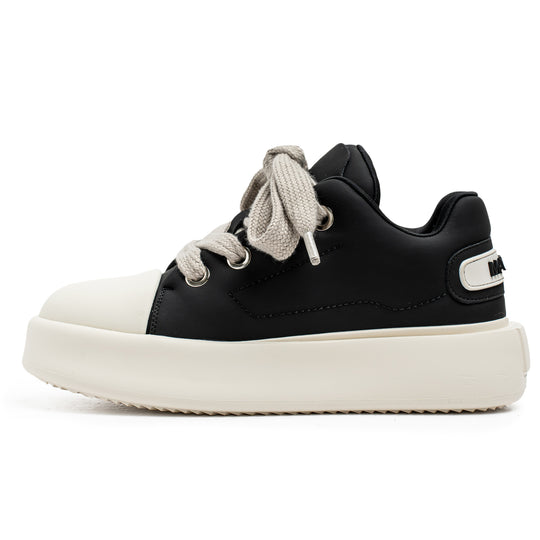 Damen Sneaker mit dicker Laufsohle und modischem Obermaterial EB