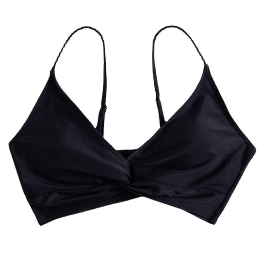 Damen Bikini-Oberteil mit Wickeldesign und verstellbaren Trägern EB