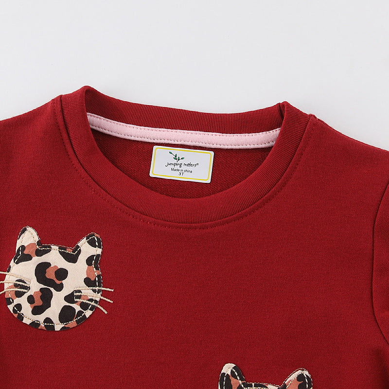 Mädchen Wohlfühlkleid mit Tierstickerei EB