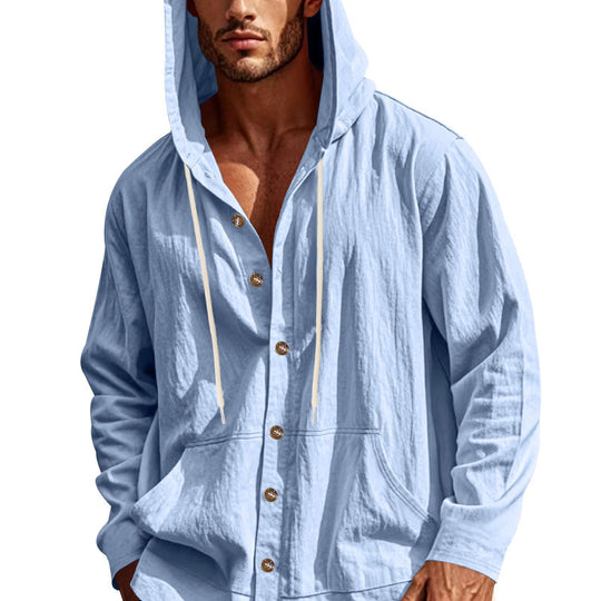 Herren lässige Sommerjacke mit Kapuze EB