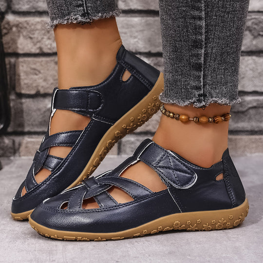 Damen Bequeme Clogs mit verstellbarem Riemendesign und rutschfester Sohle EB