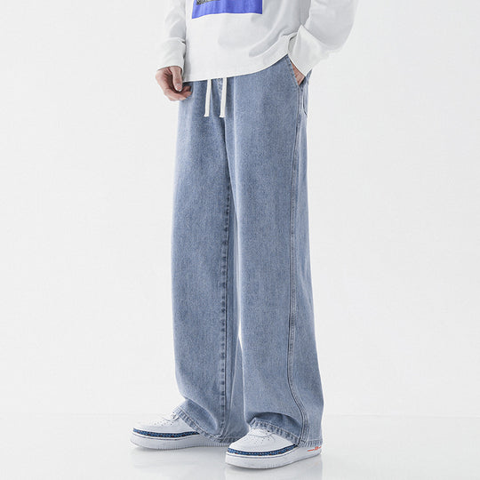 Herren weite Denim-Hose im modernen Vintage-Stil EB