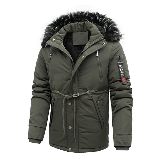 Herren isolierte Funktionsjacke mit abnehmbarer Kapuze EB