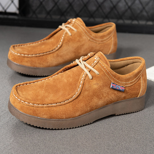 Damen elegante Mokassins aus hochwertigem Wildleder mit komfortabler Sohle EB