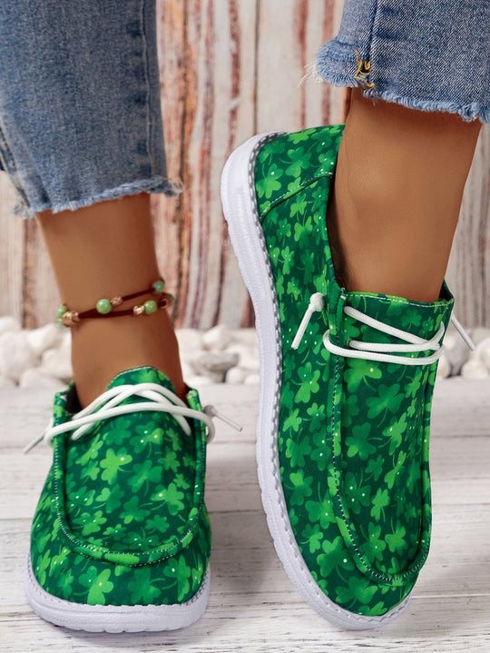 Damen Freizeit-Sneaker mit floralem Design und atmungsaktiver Oberfläche EB