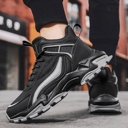 Damen Sportliche High-Top Sneaker mit dämpfendem Obermaterial und rutschfester Sohle EB