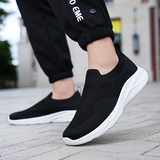 Damen Atmungsaktive Sportschuhe mit elastischem Strick-Obermaterial EB