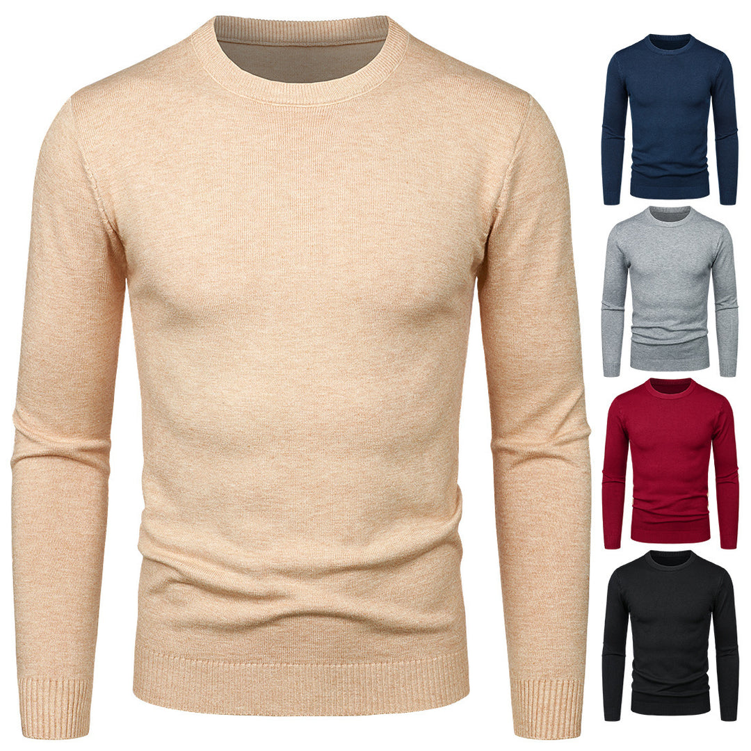 Herren Rundhalspullover aus weichem Material EB