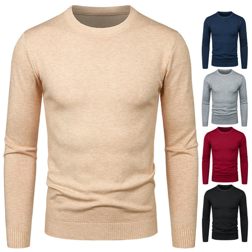 Herren Rundhalspullover aus weichem Material EB