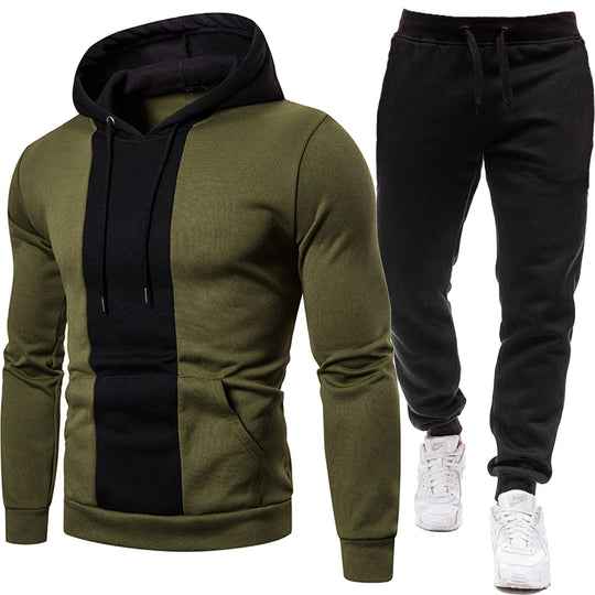 Herren Sportliche Kapuzenjacke und Jogginghose EB
