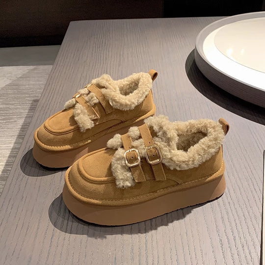 Damen Comfort Sneakers mit gefüttertem Obermaterial und verstellbarem Klettverschluss EB