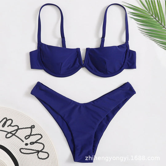 Damen Push-Up Bikini mit elegantem Bügeldesign EB