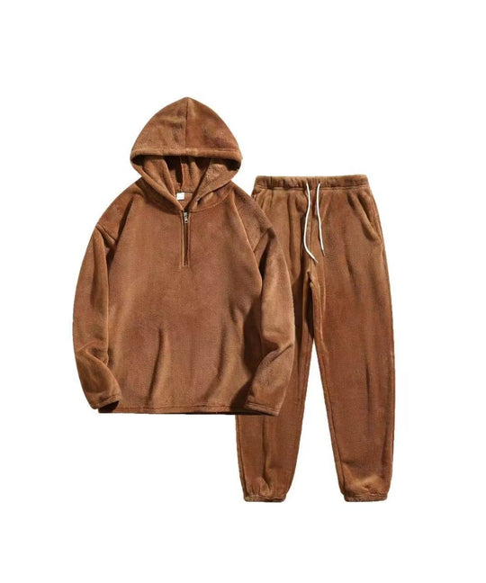 Damen Fleece Schlafanzug EB