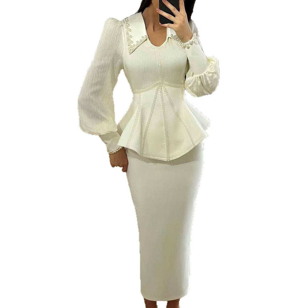 Damen Elegante Bluse im außergewöhnlichen Peplum-Stil mit romantischen Details EB