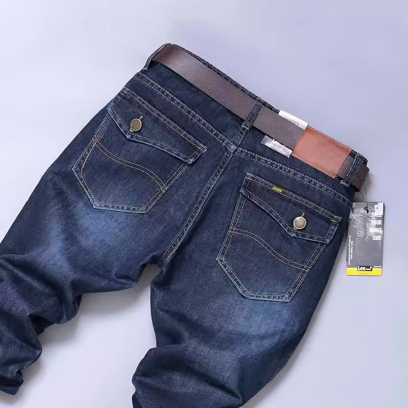 Herren Slim-Fit Jeans mit elastischem Bund und hohem Tragekomfort EB