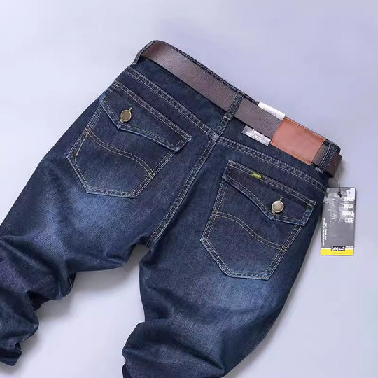 Herren Slim-Fit Jeans mit elastischem Bund und hohem Tragekomfort EB