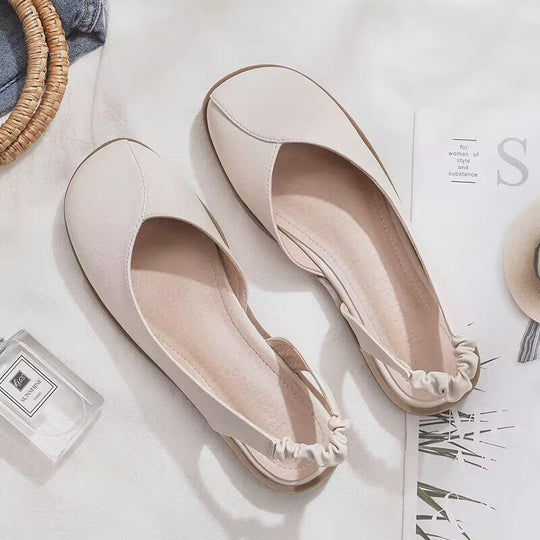 Damen Komfortable Ballerinas mit elastischem Fersenbereich EB