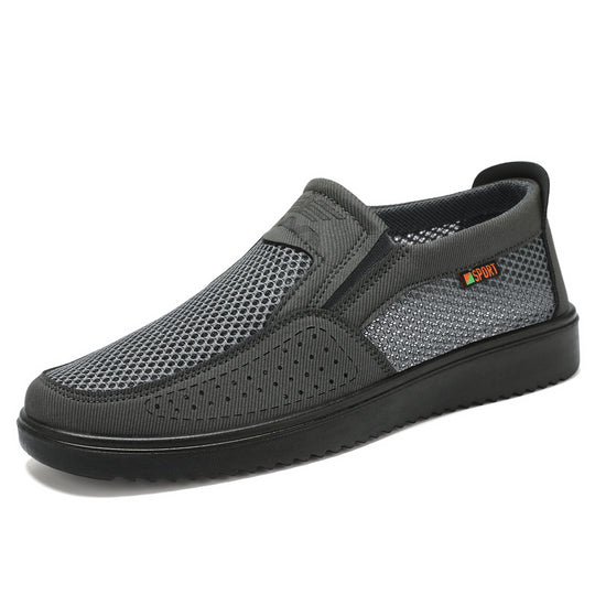 Damen Sportliche Mesh Slip-On Sneakers mit rutschfester Sohle EB