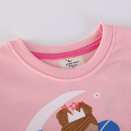 Mädchen Sweatshirt mit verspieltem Prinzessinnen-Motiv EB
