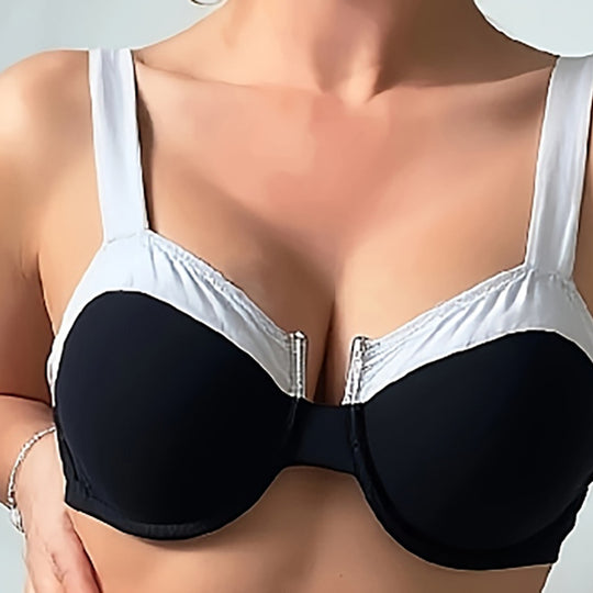 Damen Hochgeschnittenes Bikini-Set mit elegantem Push-Up-Oberteil EB