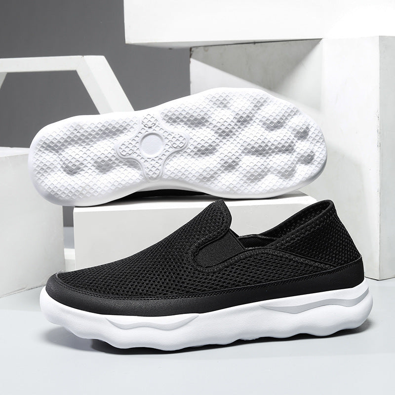 Damen Atmungsaktive Slip-On Sneakers aus Mesh mit flexiblem Dämpfungsbereich EB