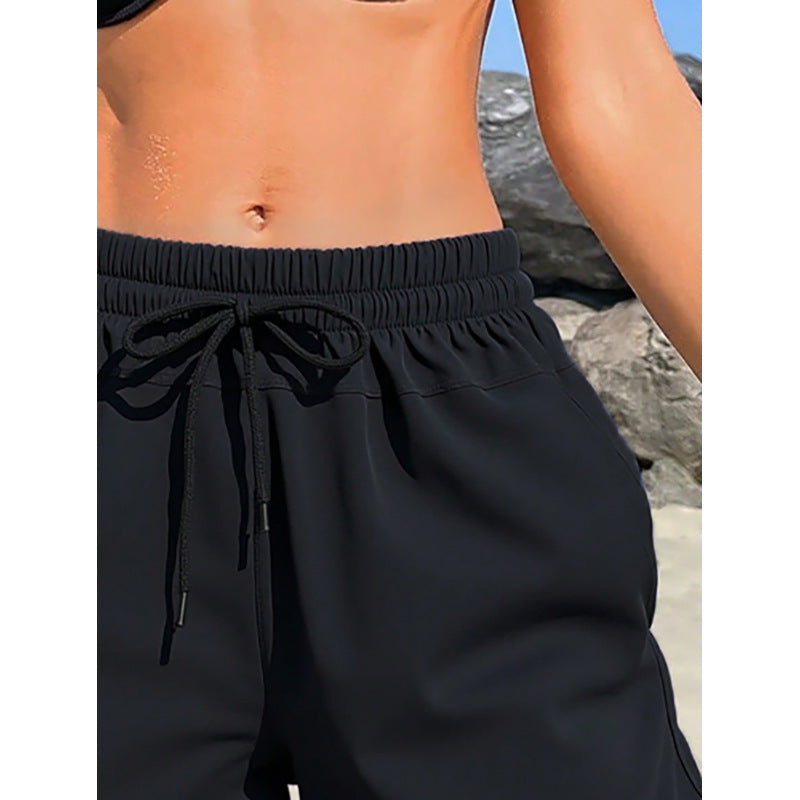 Damen Sportliche Shorts mit elastischem Bund und praktischen Seitentaschen EB