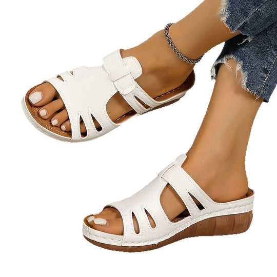 Damen Wedge-Pantoletten mit komfortablem Fußbett und elegantem Design EB