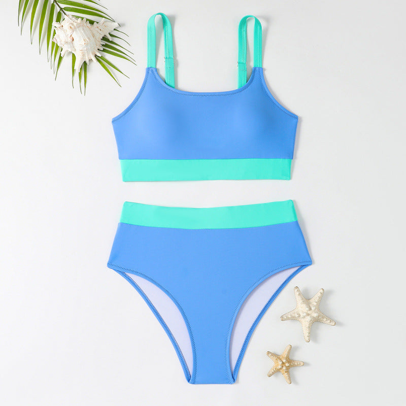 Damen Bikini-Set mit hohem Bund und sportlichem Schnitt EB