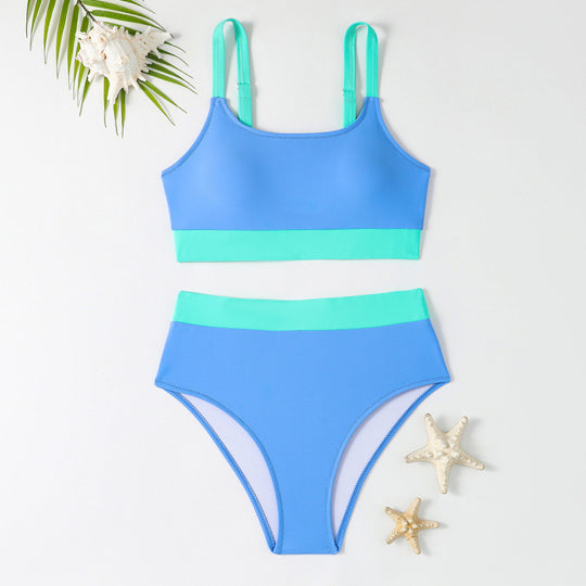 Damen Bikini-Set mit hohem Bund und sportlichem Schnitt EB