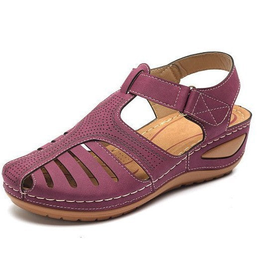 Damen Komfortable Sandalen mit ergonomischem Design und durchbrochenem Obermaterial EB