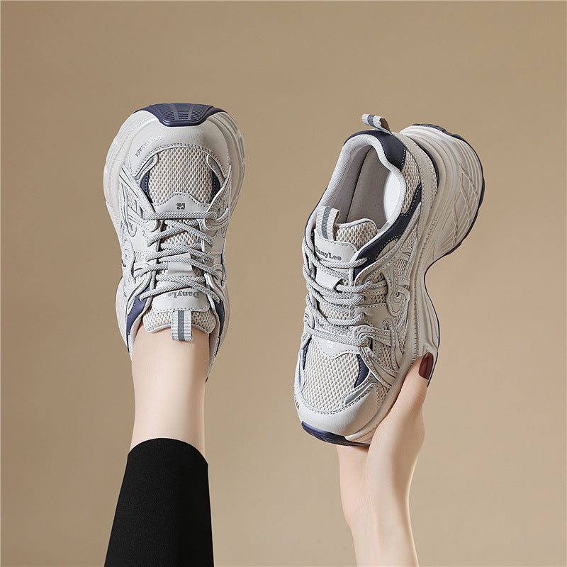 Damen Sportliche Fitness-Sneaker mit dämpfender Sohle und atmungsaktivem Obermaterial EB