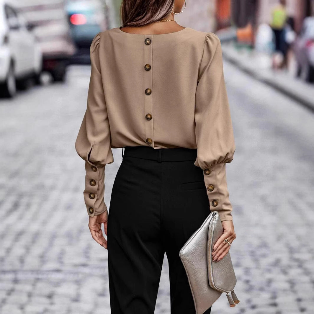 Damen Elegantes und stilvolles Langarmoberteil EB